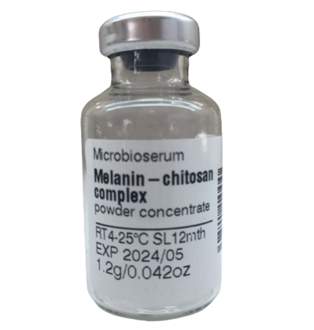 Melanin-chitosan complex - serum with melanin (antioxidant, photoprotector, protection from skin cancer)