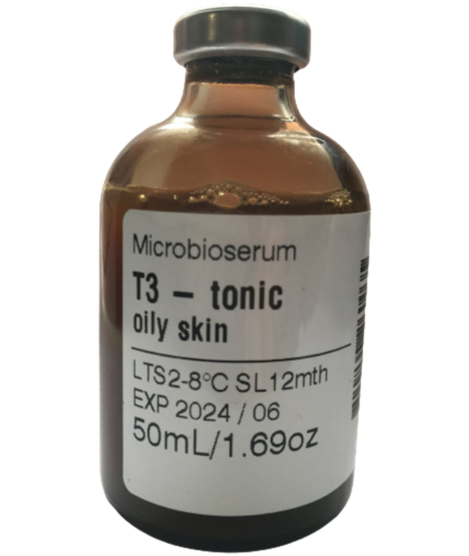 T3 - yağlı ciltler için alkolsüz tonik, on kat konsantre (pH 4,5-5,0)